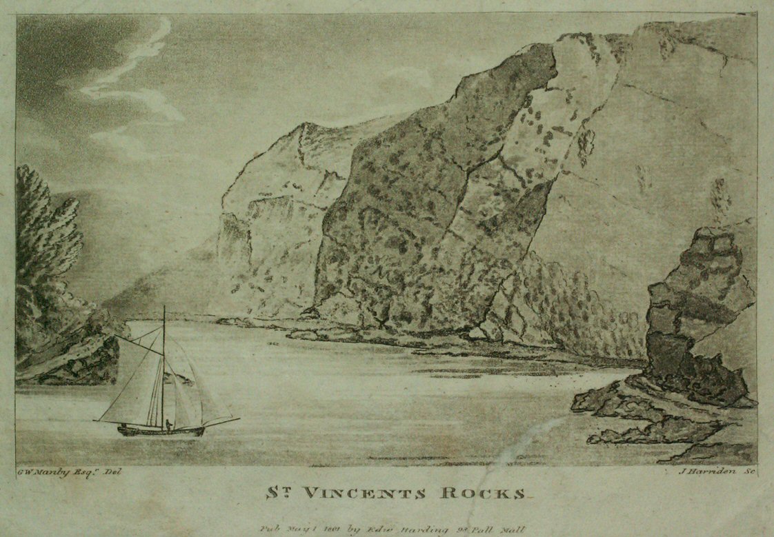 Aquatint - St. Vincents Rocks - Harriden